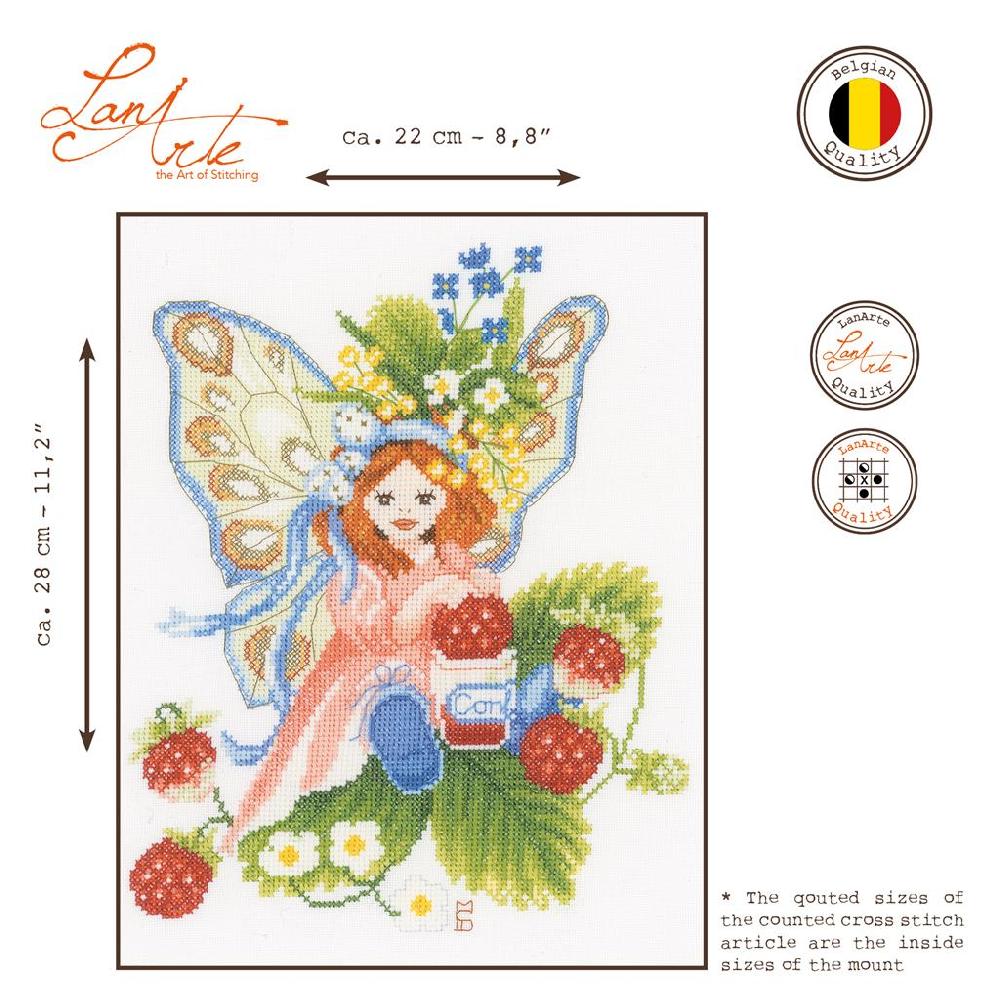 Lanarte Kit Au Point Compté Fille Des Fraises Forestières