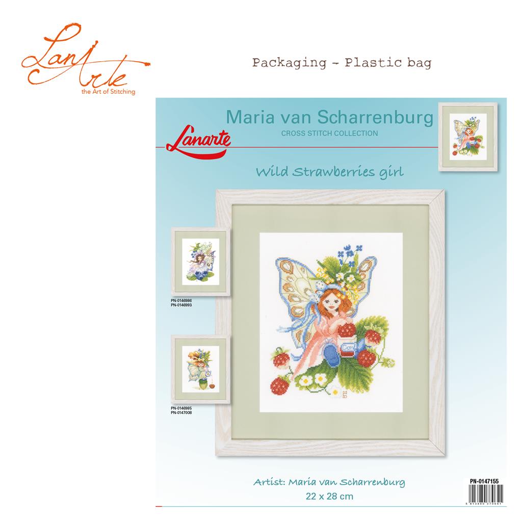 Lanarte Kit Au Point Compté Fille Des Fraises Forestières