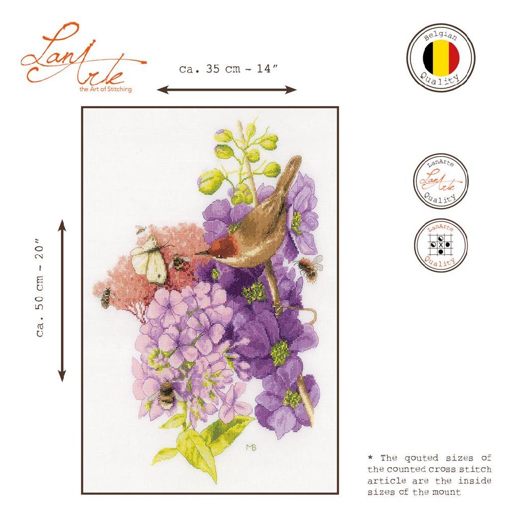 Lanarte Kit Au Point Compté La Rencontre Fleurs De Chacun