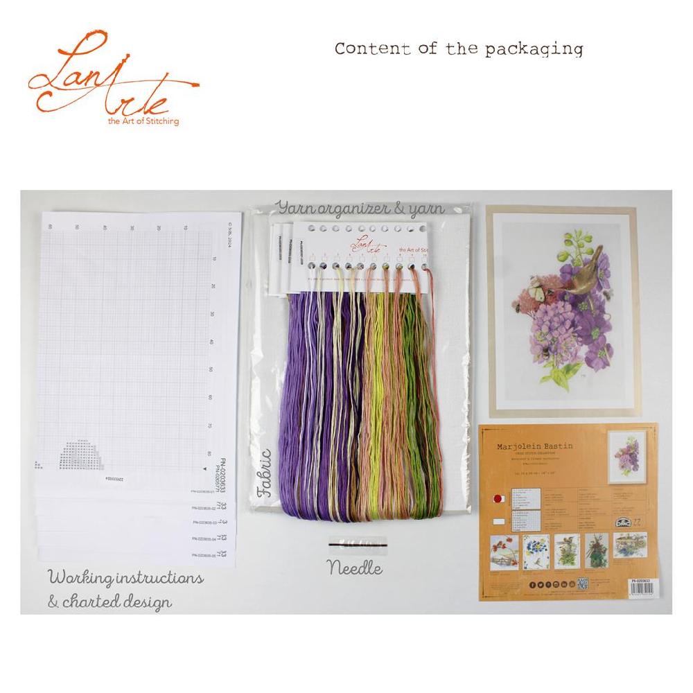 Lanarte Kit Au Point Compté La Rencontre Fleurs De Chacun