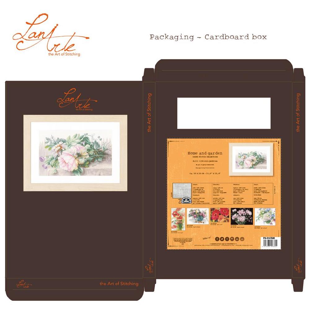 Lanarte Kit Au Point Compté Nature Morte Avec Fleurs