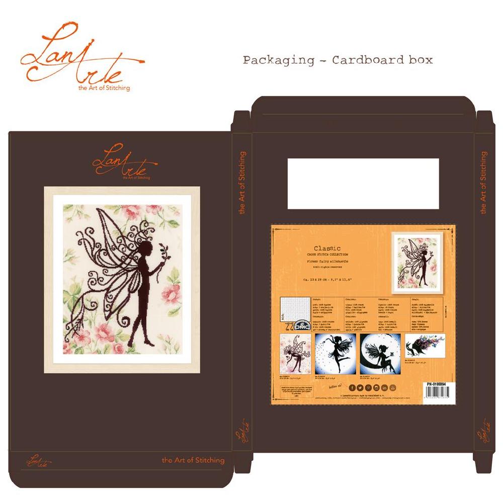 Lanarte Kit Au Point Compté Silhouette De Fée Fleur