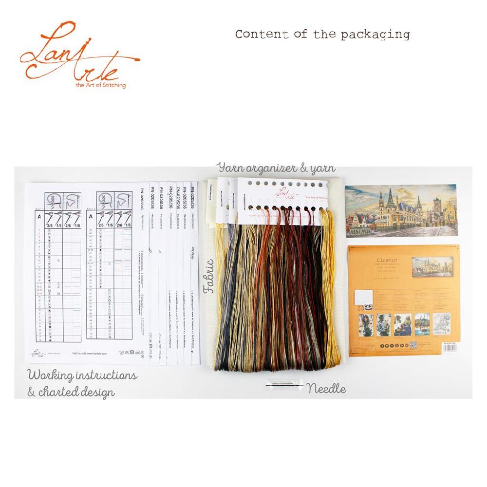 Lanarte Kit Au Point Compté Vue De La Ville De Gand