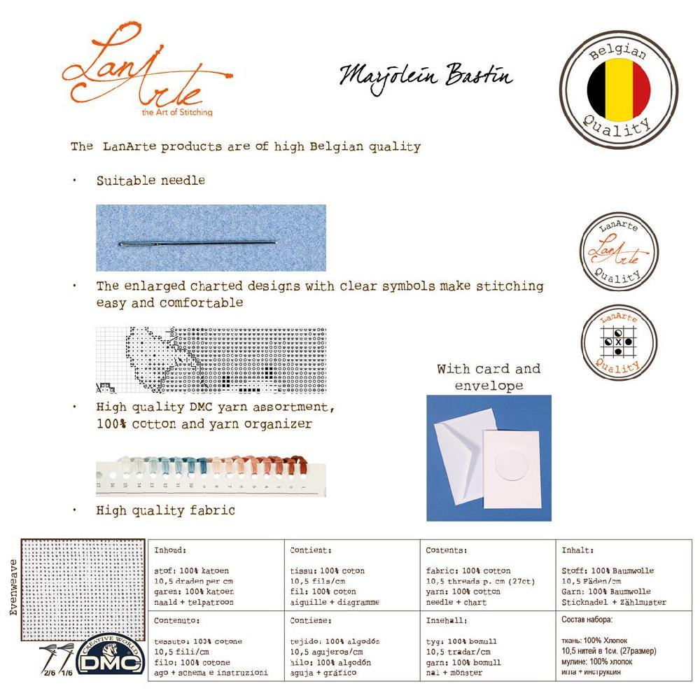lanarte Kit Carte De Voeux Bouquet De Fleurs Lot De 3