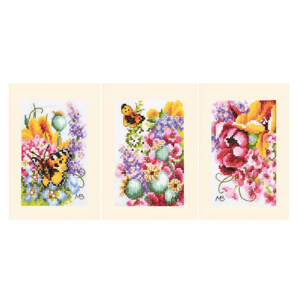 lanarte Kit carte de voeux Bouquet de fleurs lot de 3