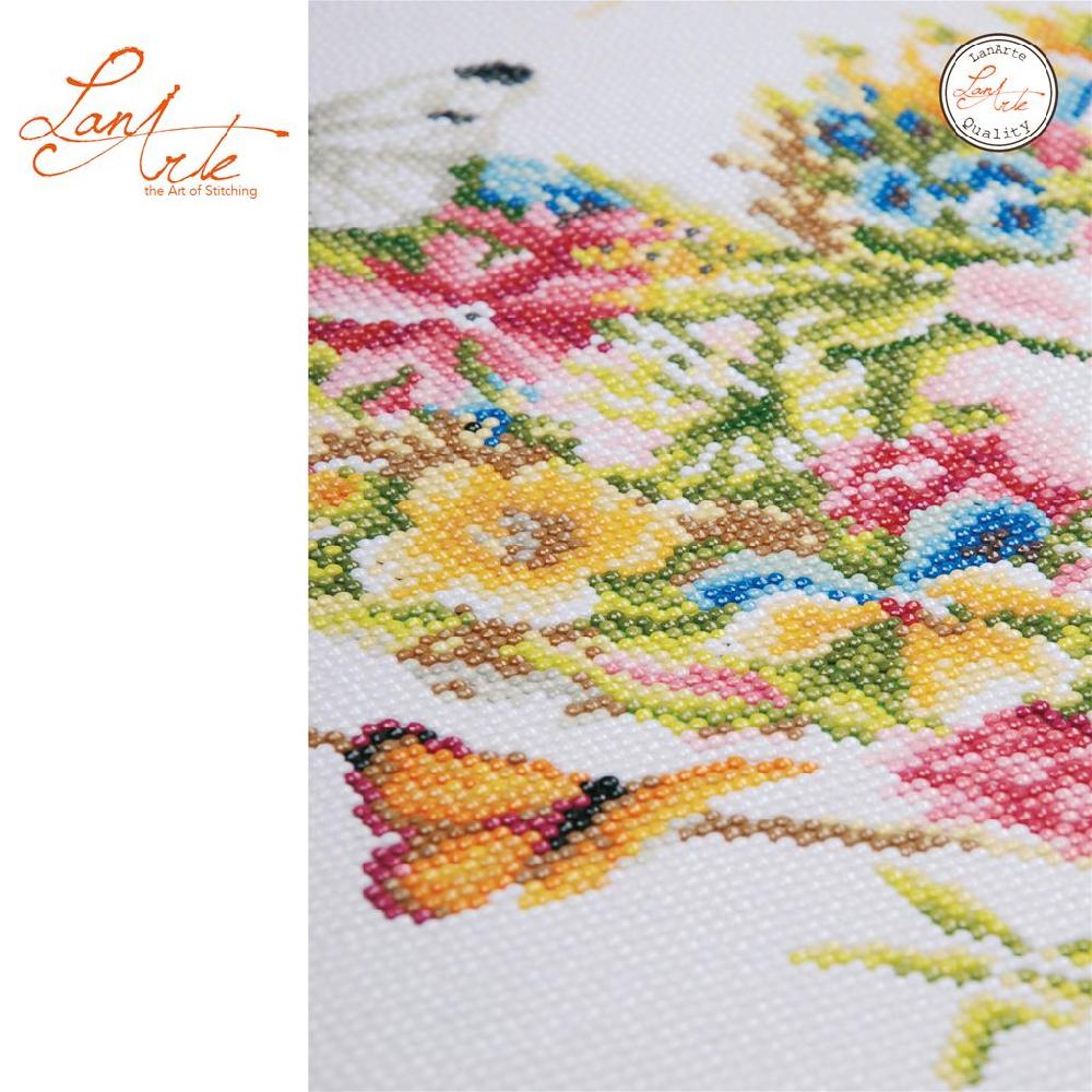 Lanarte Diamond Painting Kit Coeur De Fleurs
