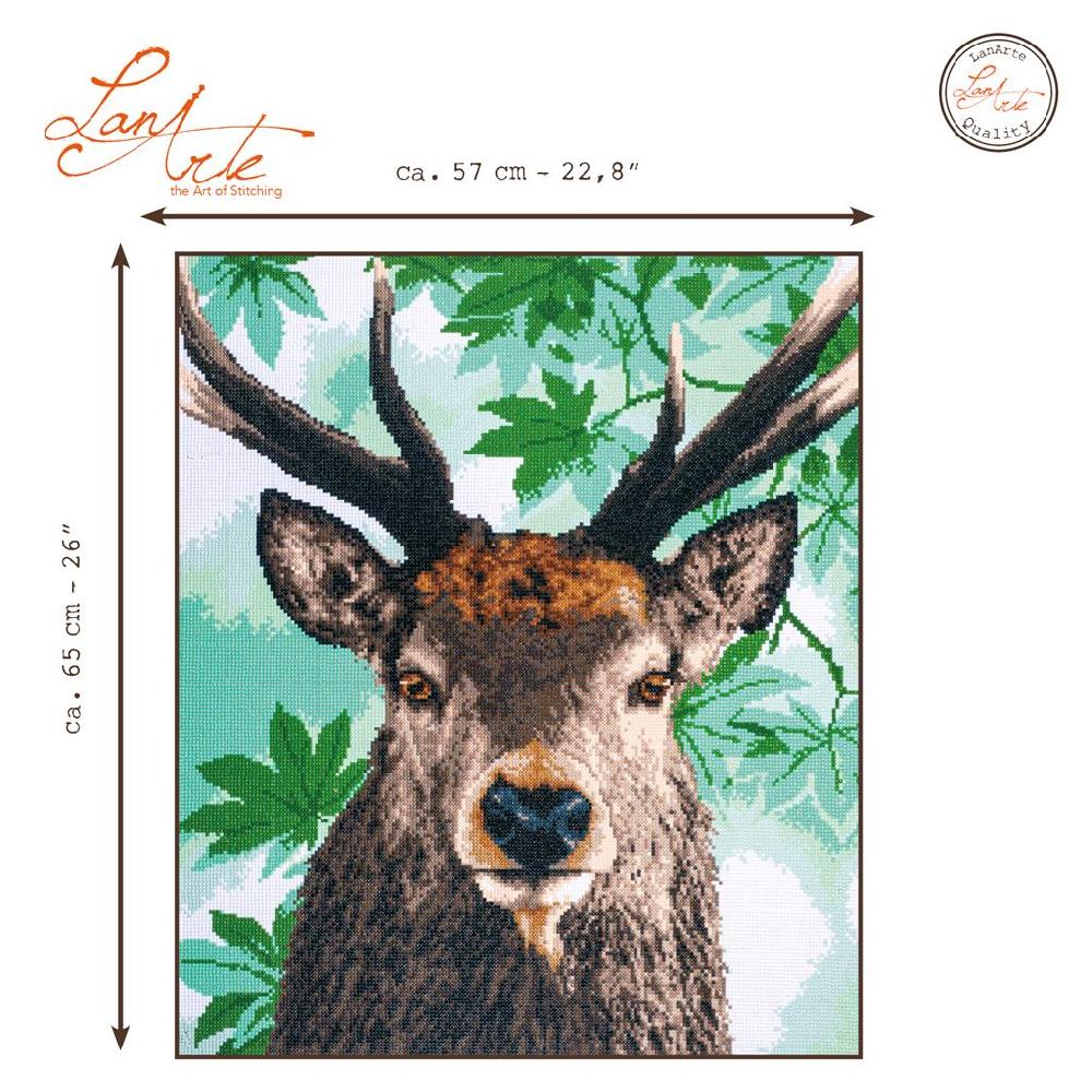 Lanarte Diamond Painting Kit Fier Cerf Rouge