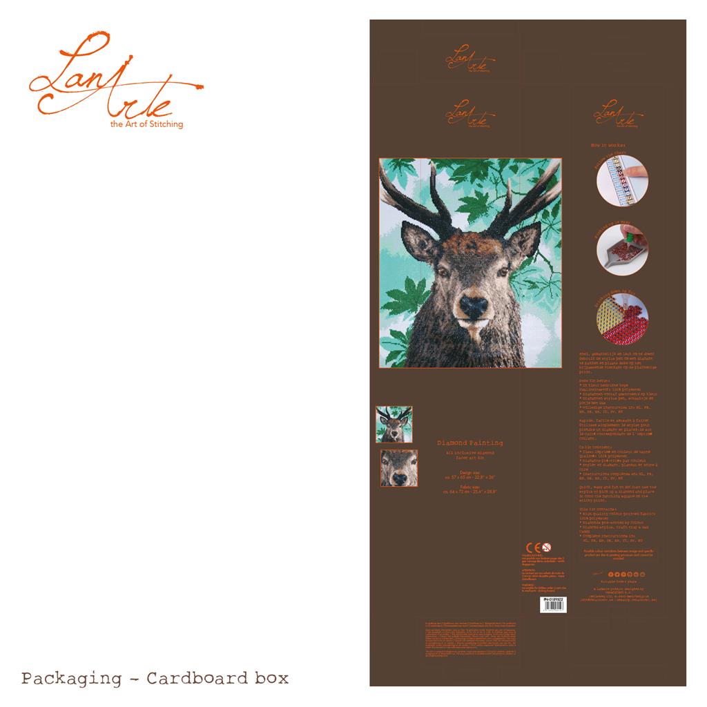 Lanarte Diamond Painting Kit Fier Cerf Rouge