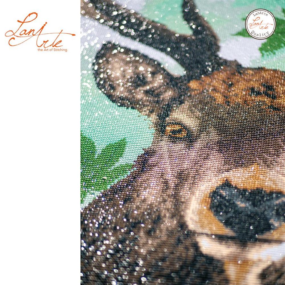 Lanarte Diamond Painting Kit Fier Cerf Rouge