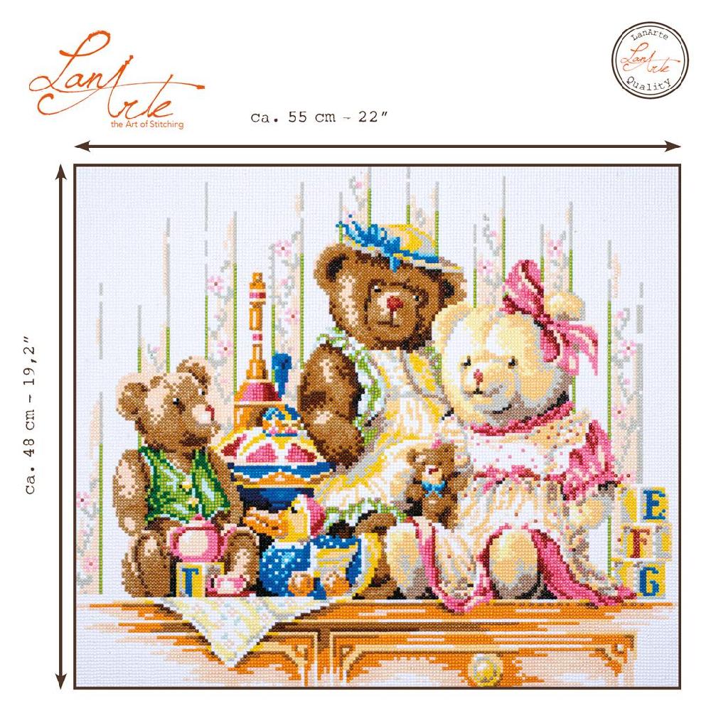 Lanarte Diamond Painting Kit Oursons Et Jouets