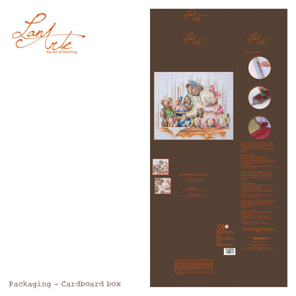 Lanarte Diamond Painting Kit Oursons Et Jouets