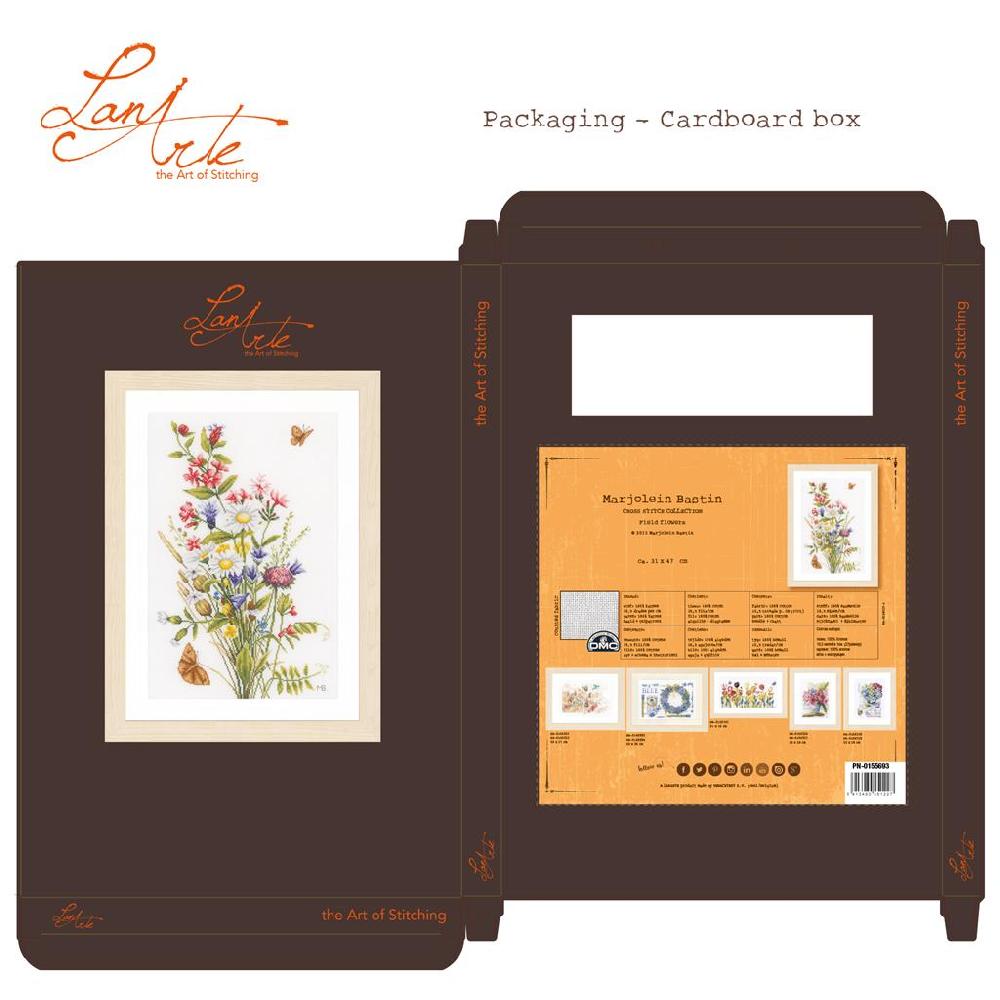 Lanarte Kit Au Poin Compté Fleurs Des Champs