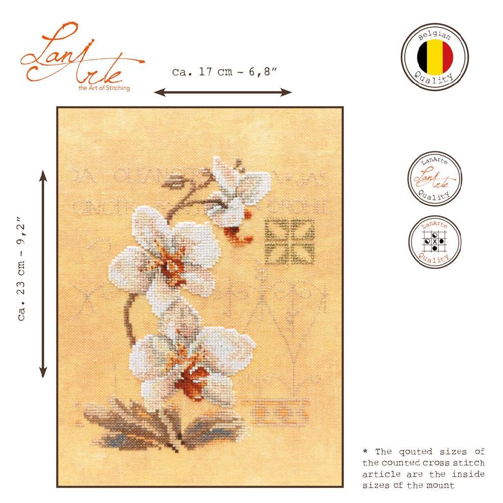 Lanarte Kit Au Point Compté 3 Orchidées