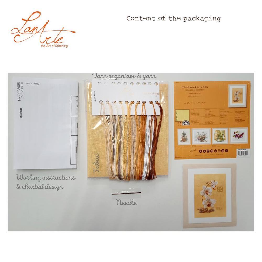 Lanarte Kit Au Point Compté 3 Orchidées