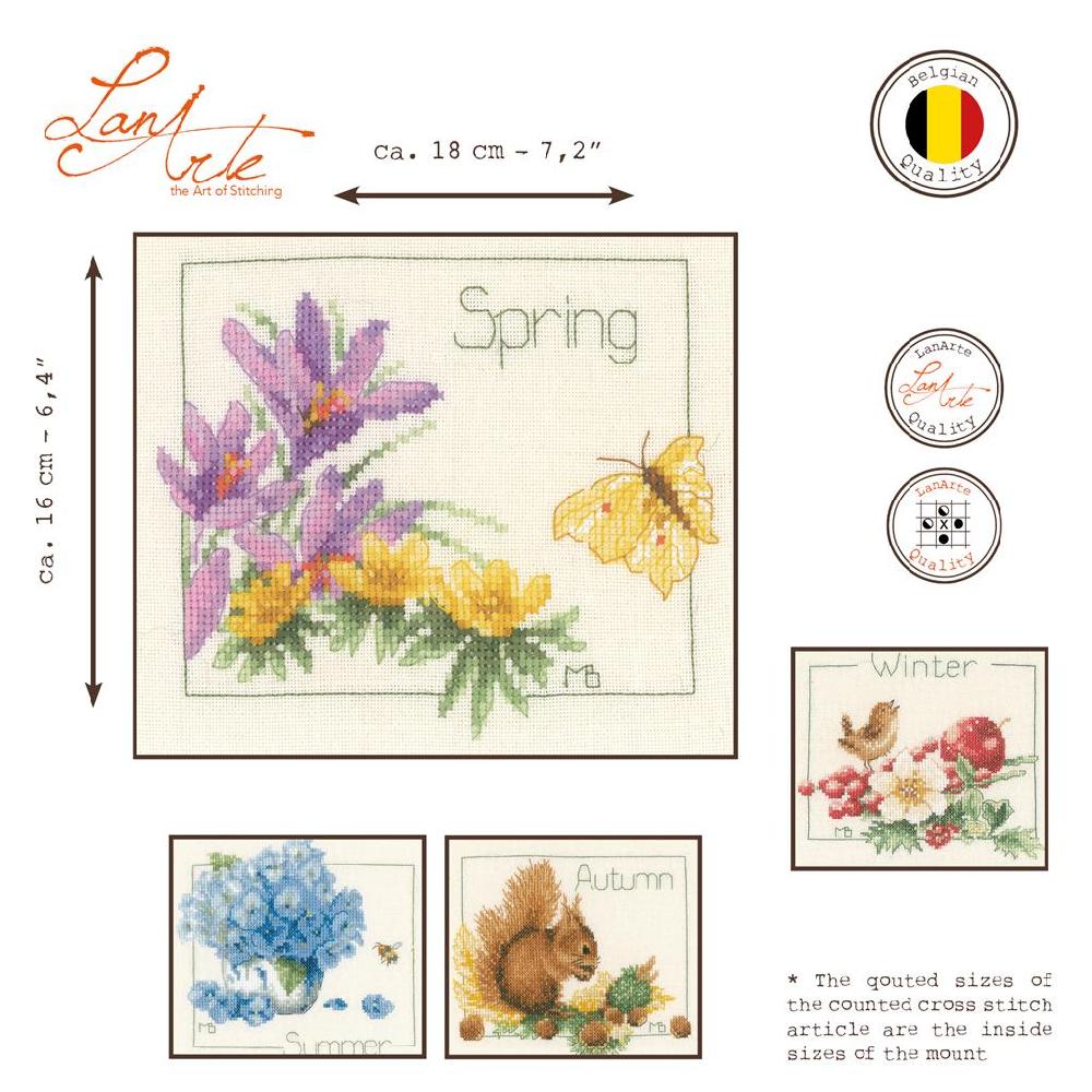 Lanarte Kit Au Point Compté 4 Saisons Lot De 4