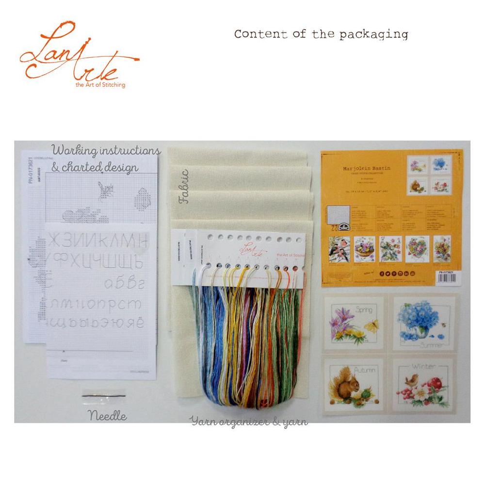 Lanarte Kit Au Point Compté 4 Saisons Lot De 4