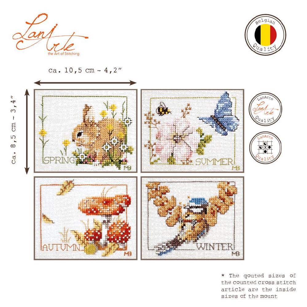 Lanarte Kit Au Point Compté 4 Saisons Lot De 4