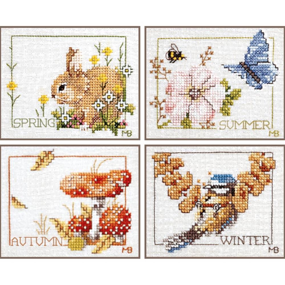 lanarte Kit au point compté 4 Saisons lot de 4