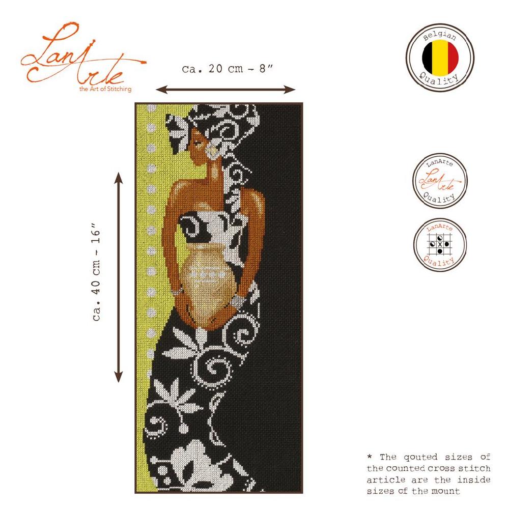 Lanarte Kit Au Point Compté Africaine Avec Vase