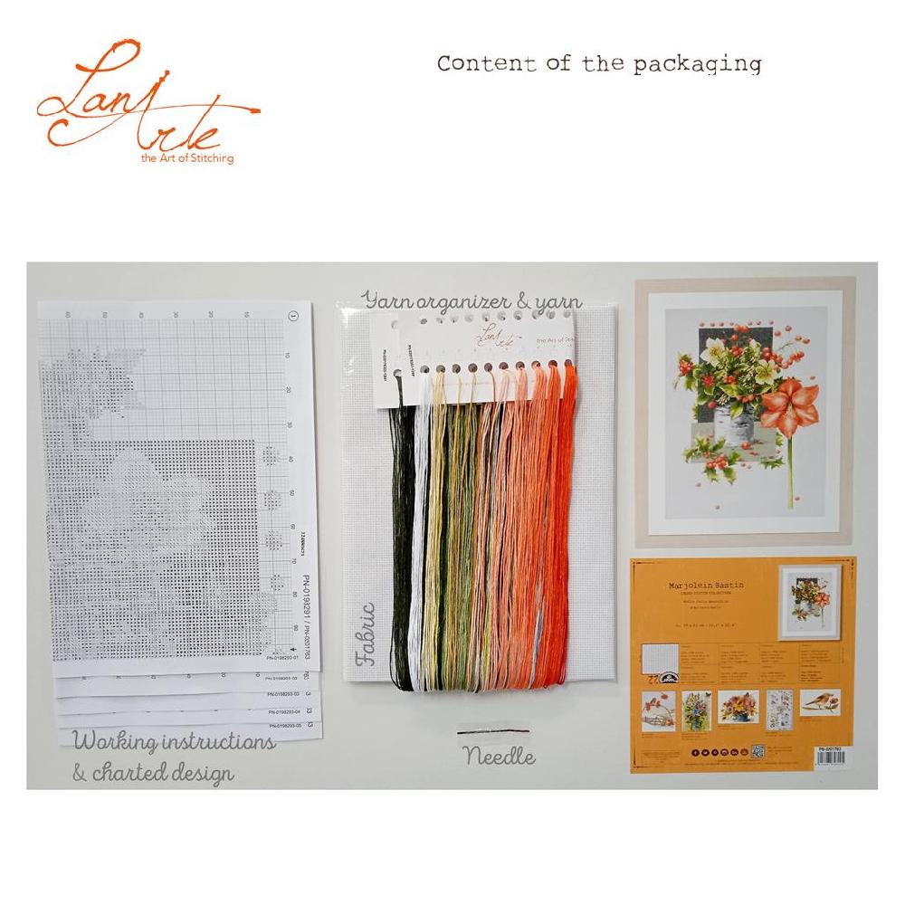 Lanarte Kit Au Point Compté Amaryllis Joyeux