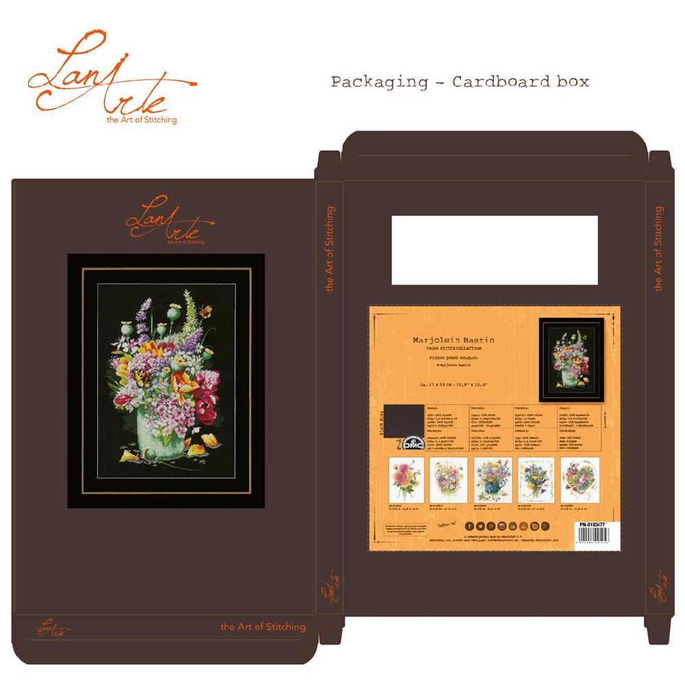 Lanarte Kit Au Point Compté Bouquet Coloré