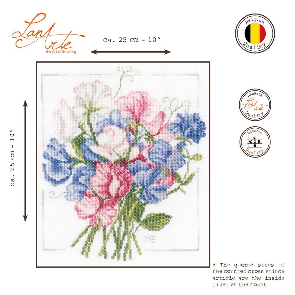 Lanarte Kit Au Point Compté Bouquet Coloré