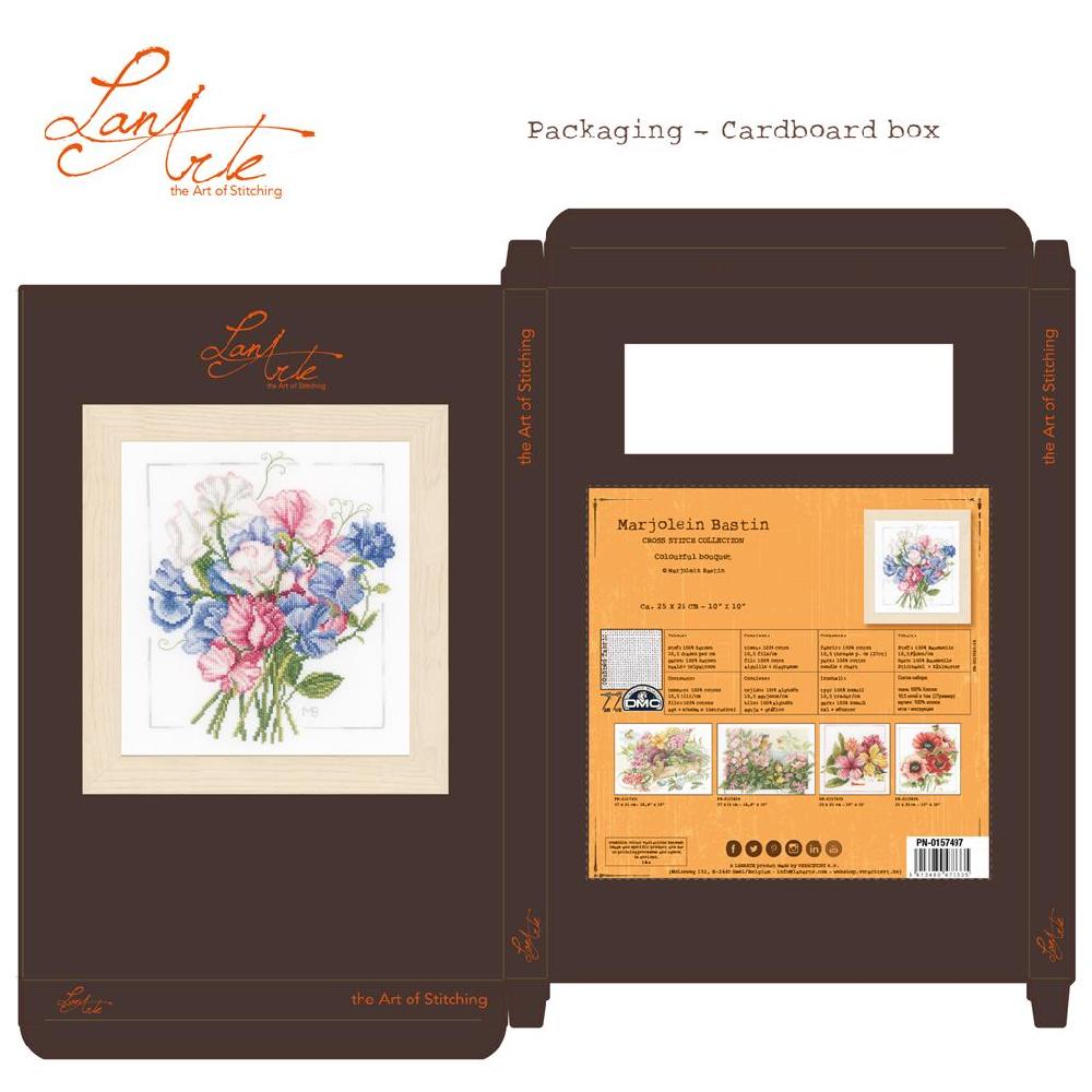 Lanarte Kit Au Point Compté Bouquet Coloré