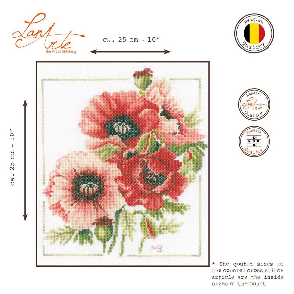Lanarte Kit Au Point Compté Bouquet D'anemones
