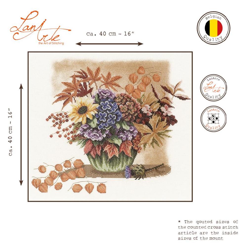 Lanarte Kit Au Point Compté Bouquet D'automne