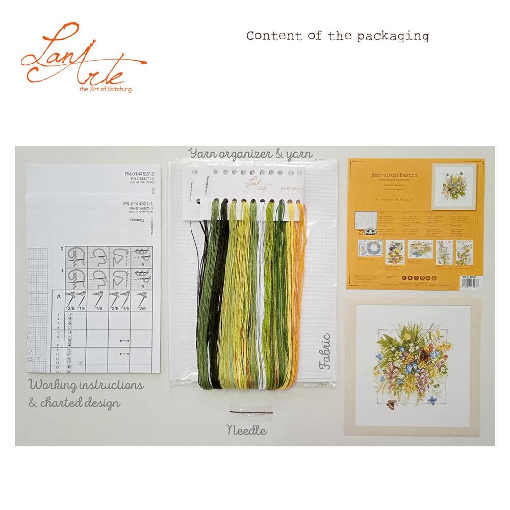 Lanarte Kit Au Point Compté Bouquet D'été