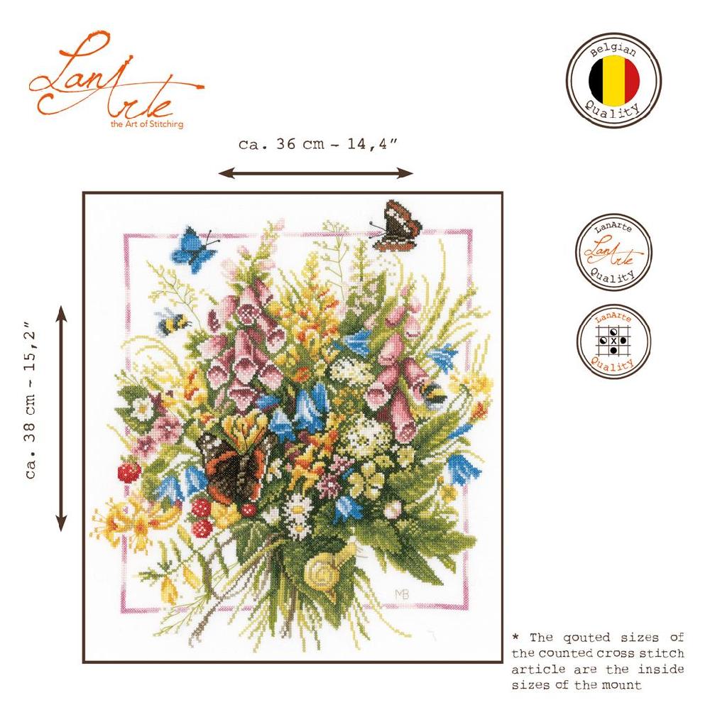 Lanarte Kit Au Point Compté Bouquet D'été