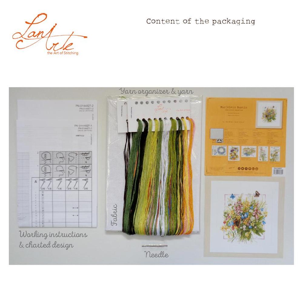 Lanarte Kit Au Point Compté Bouquet D'été