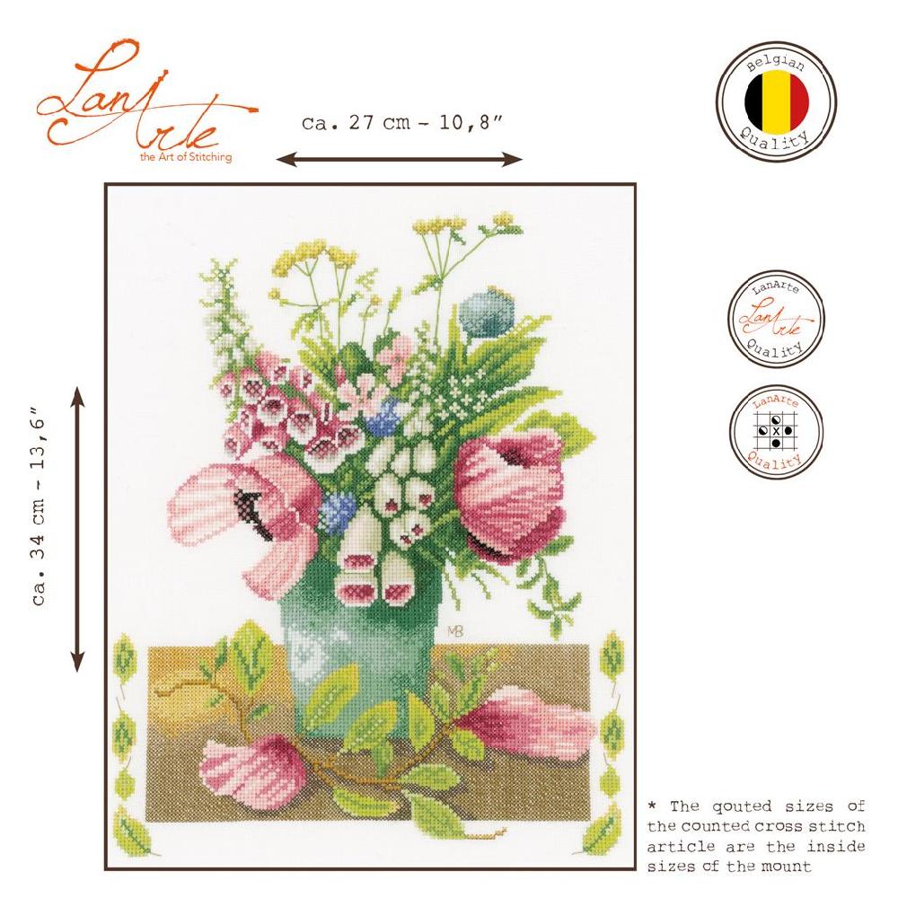 Lanarte Kit Au Point Compté Bouquet D'été