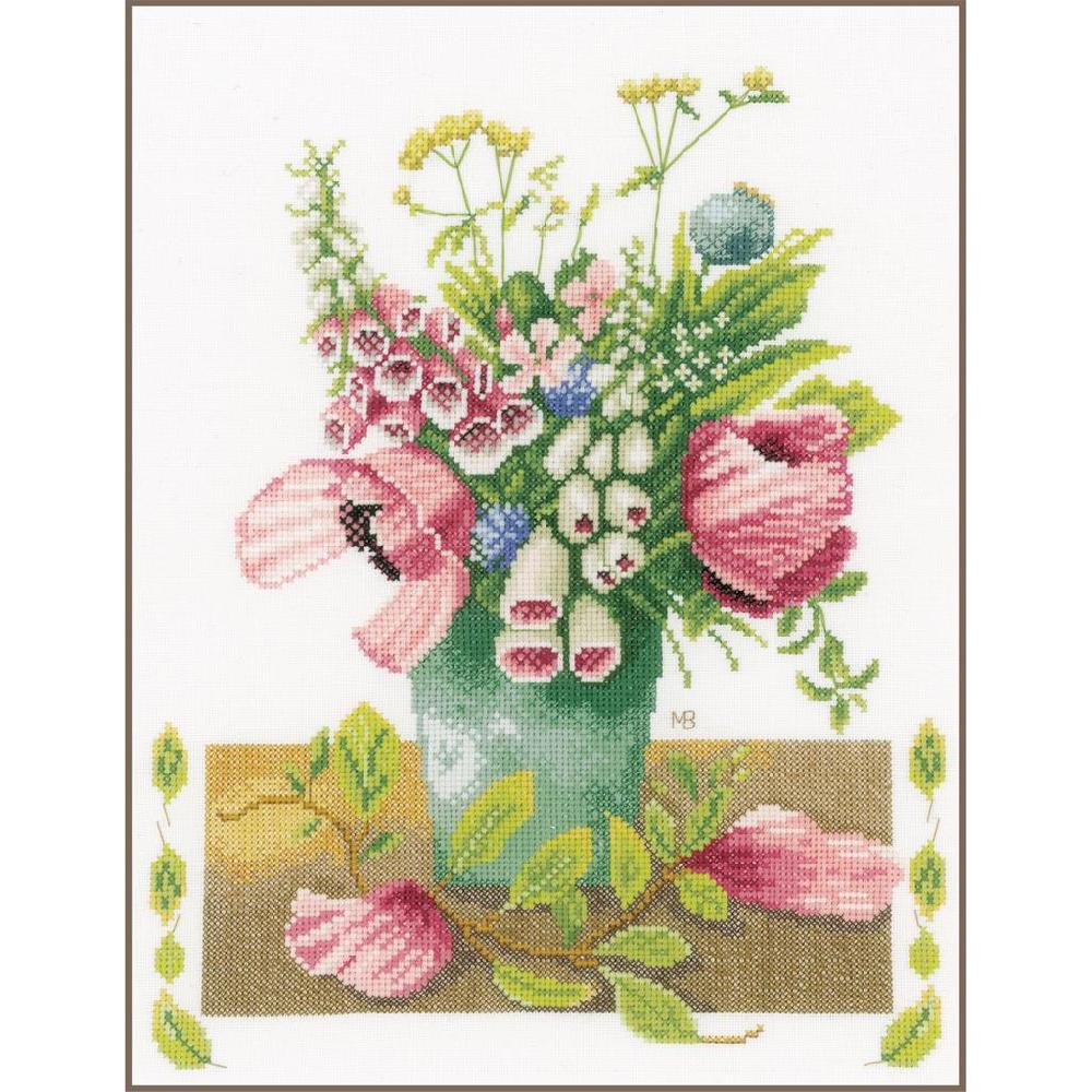 lanarte Kit au point compté Bouquet d'été