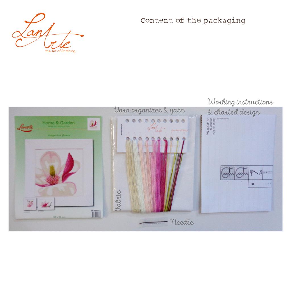 Lanarte Kit Au Point Compté Bouton De Magnolia