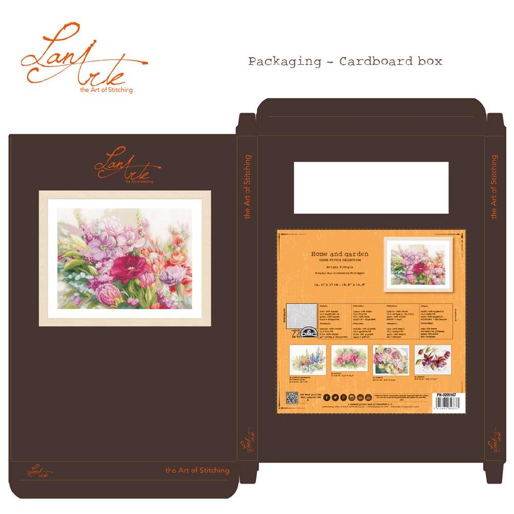 Lanarte Kit Au Point Compté Bright Florals