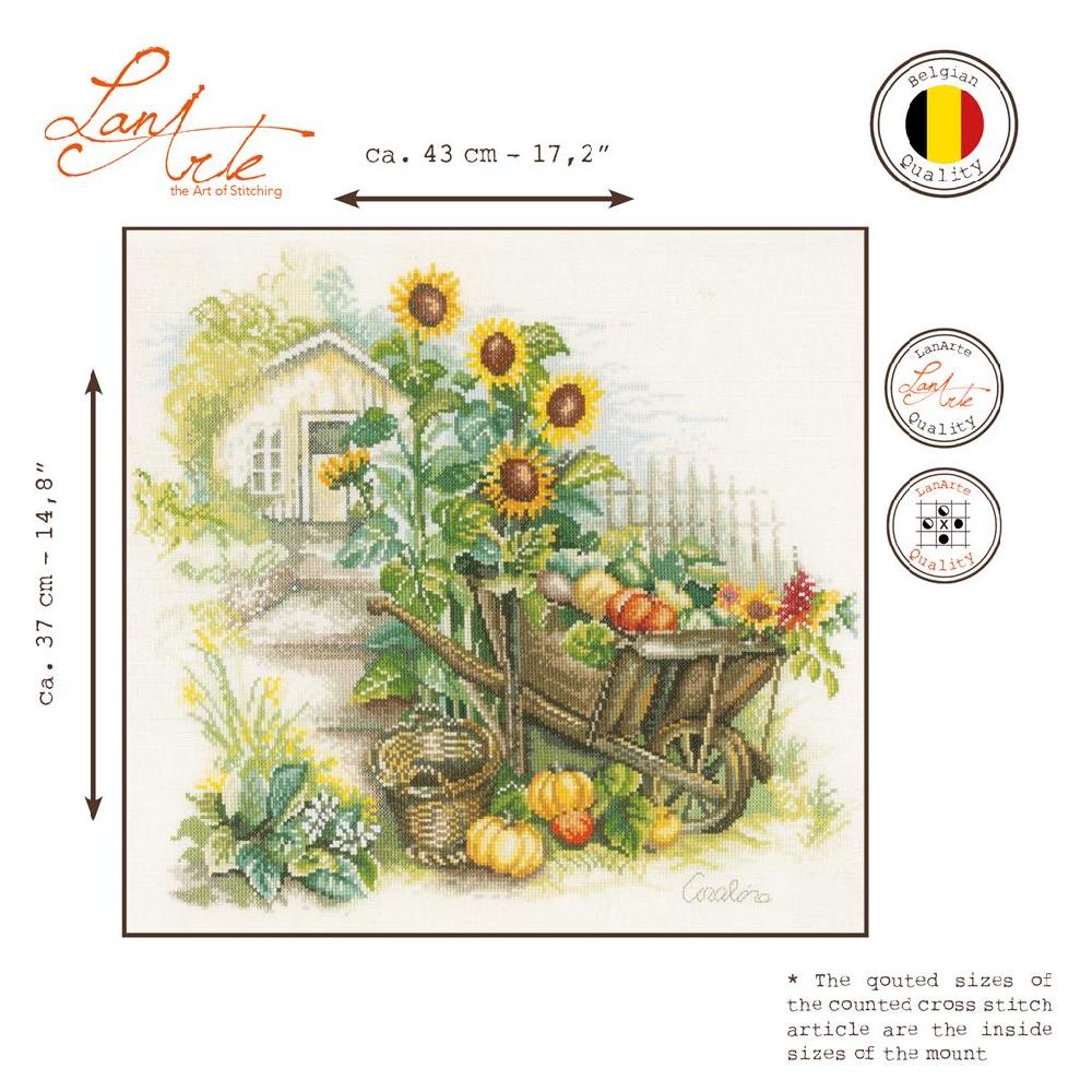 Lanarte Kit Au Point Compté Brouette Et Tournesols