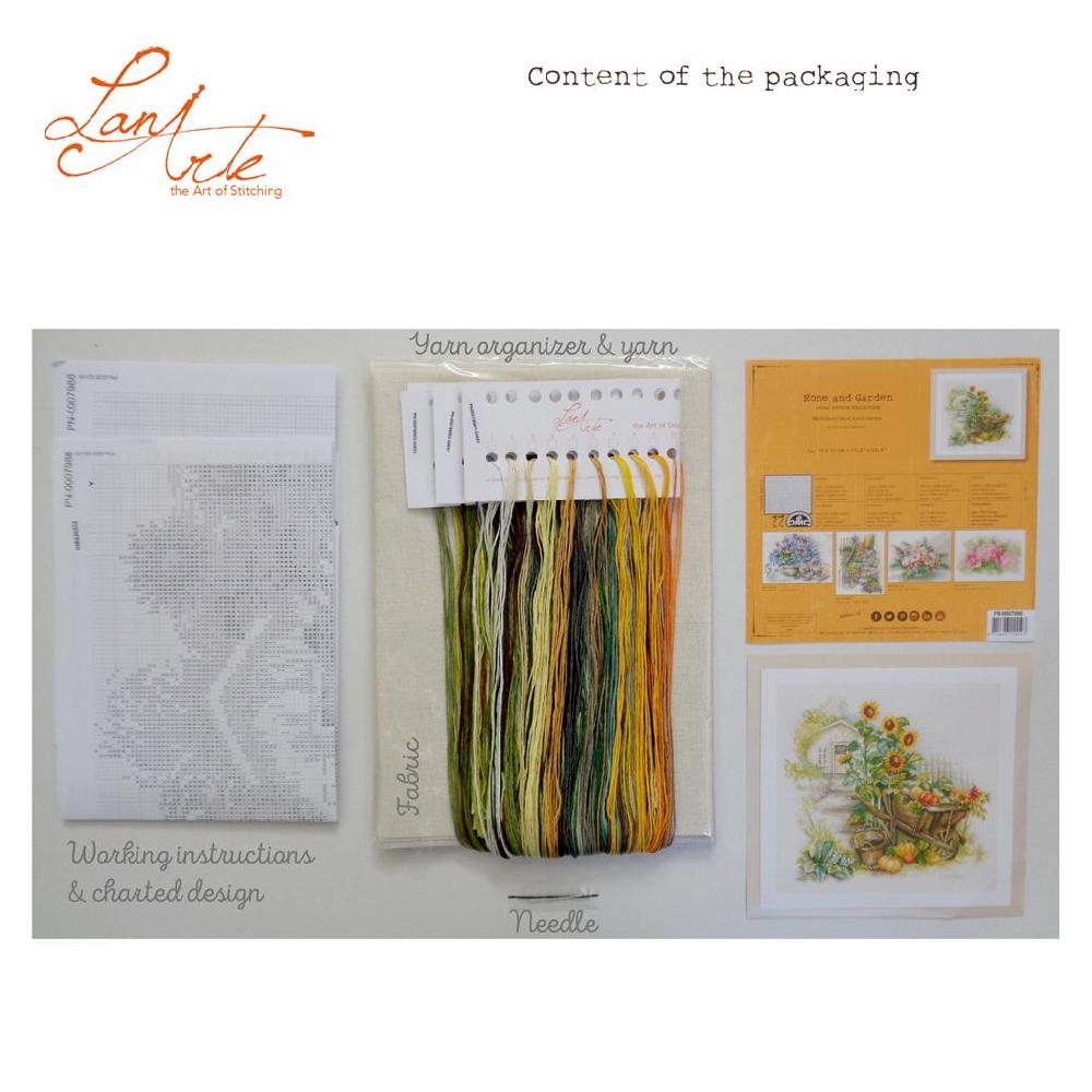 Lanarte Kit Au Point Compté Brouette Et Tournesols