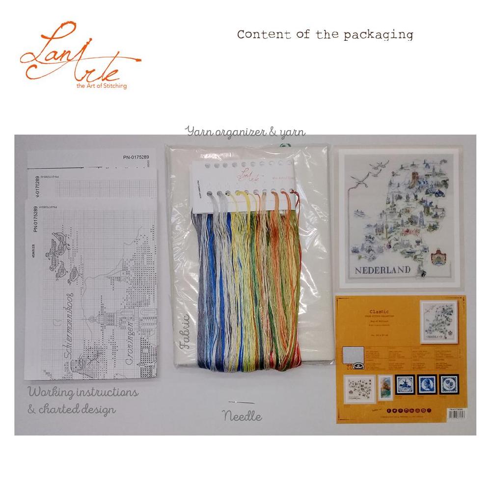 Lanarte Kit Au Point Compté Carte Des Pays-Bas