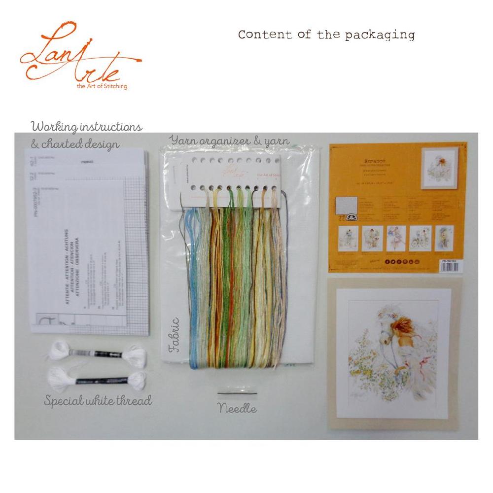 Lanarte Kit Au Point Compté Cheval Et Fleurs
