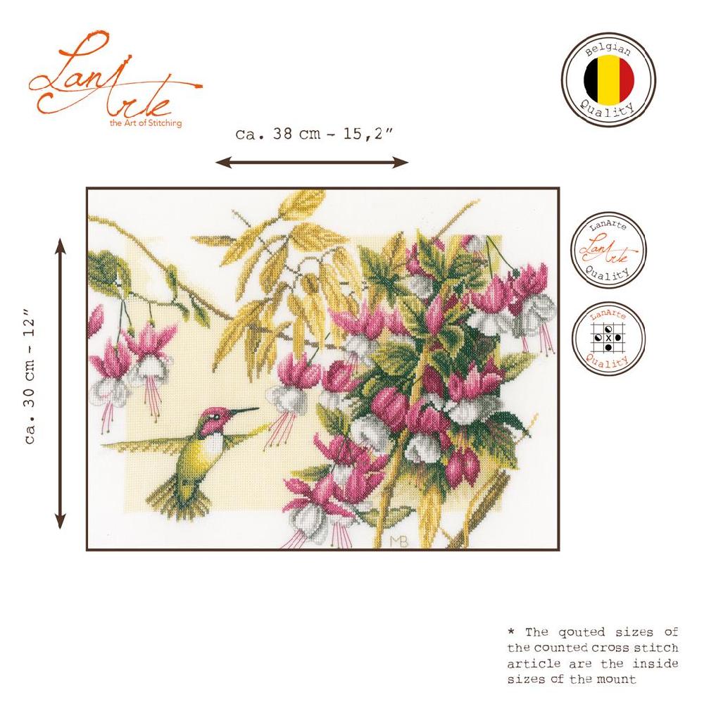 Lanarte Kit Au Point Compté Colibri & Fleurs