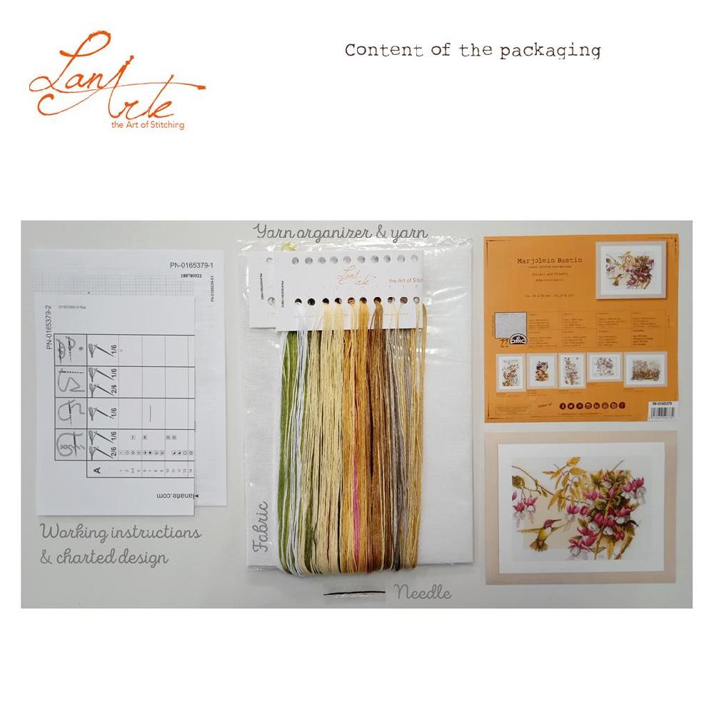 Lanarte Kit Au Point Compté Colibri & Fleurs