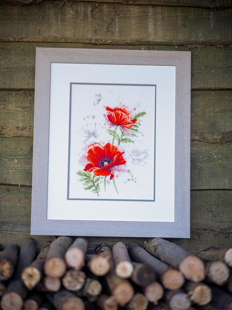 Lanarte Kit Au Point Compté Coquelicots