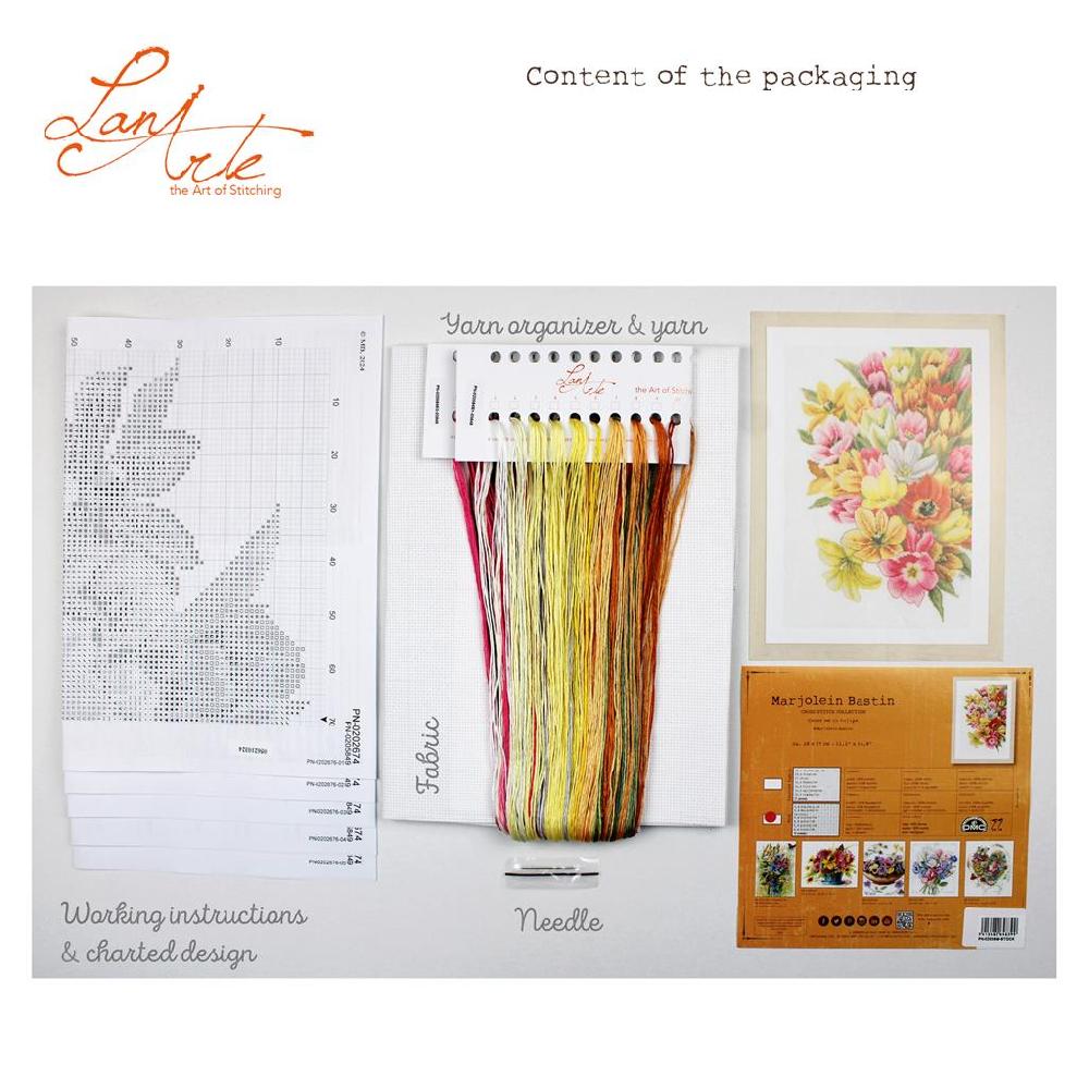 Lanarte Kit Au Point Compté Couvre-moi De Tulipes