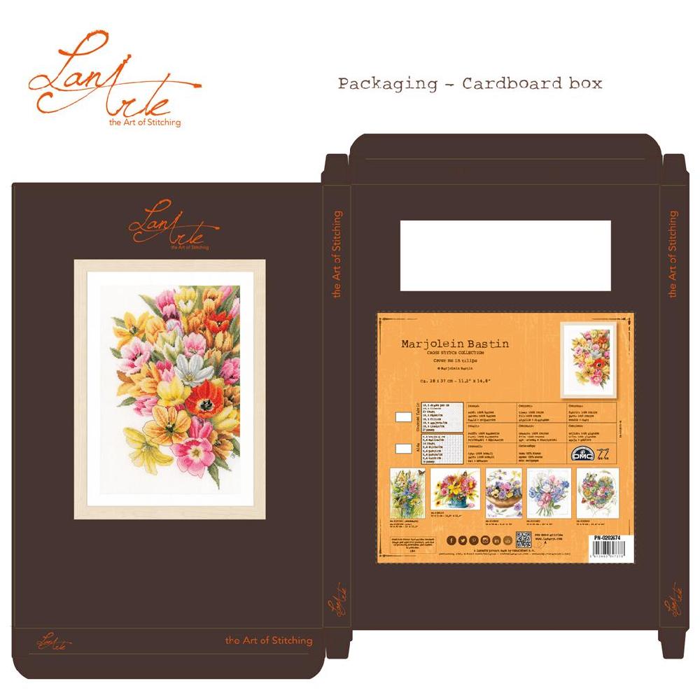 Lanarte Kit Au Point Compté Couvre-moi De Tulipes