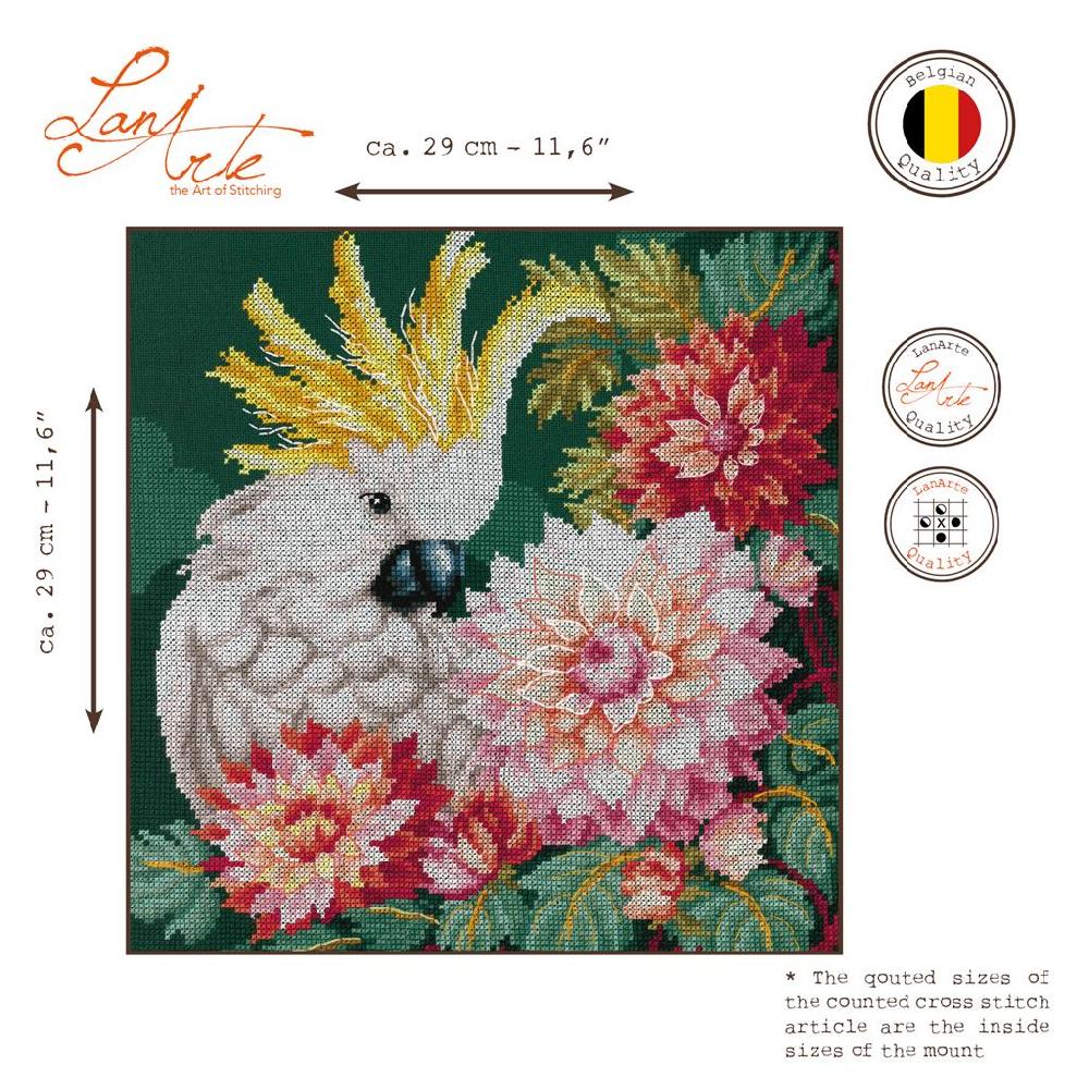 Lanarte Kit Au Point Compté Dahlias Du Cacatoès