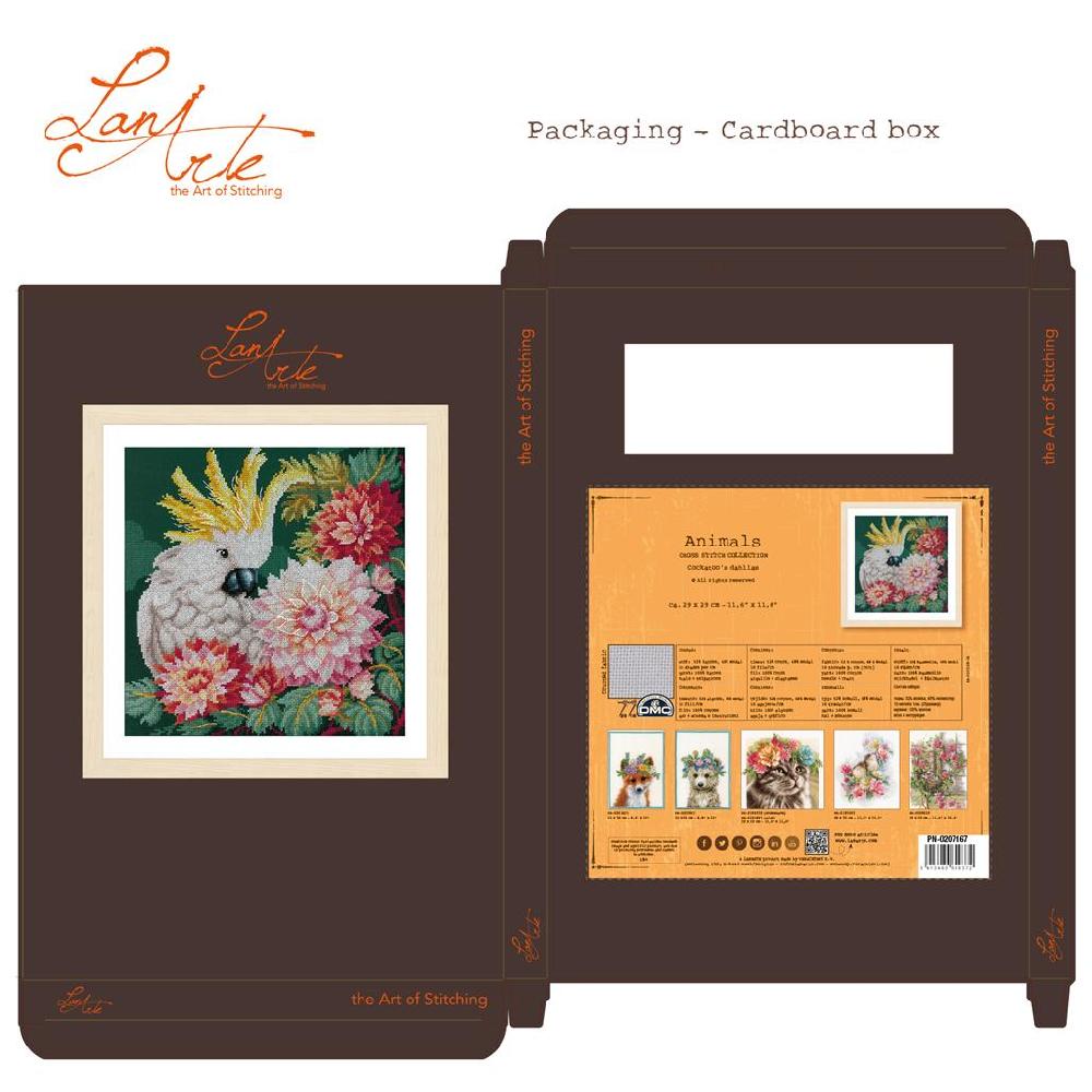 Lanarte Kit Au Point Compté Dahlias Du Cacatoès