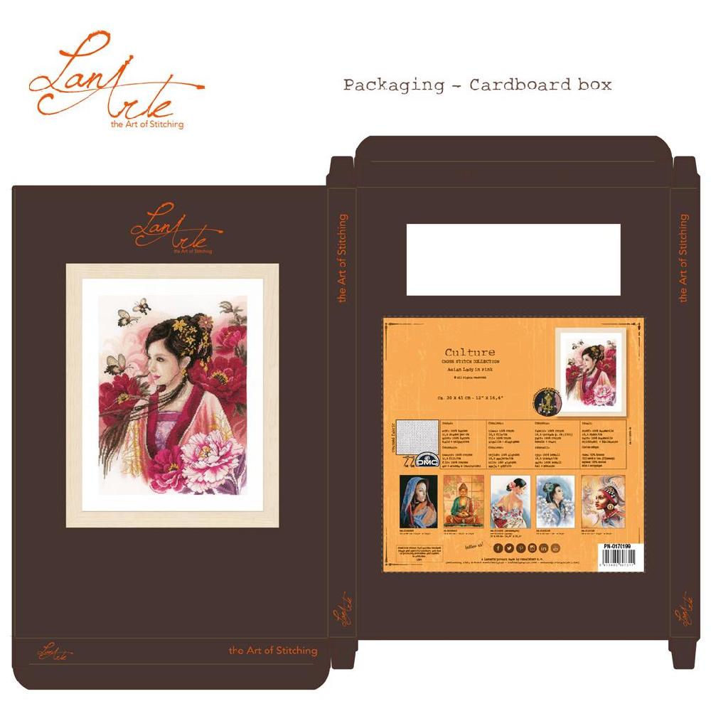 Lanarte Kit Au Point Compté Dame Asiatique En Rose