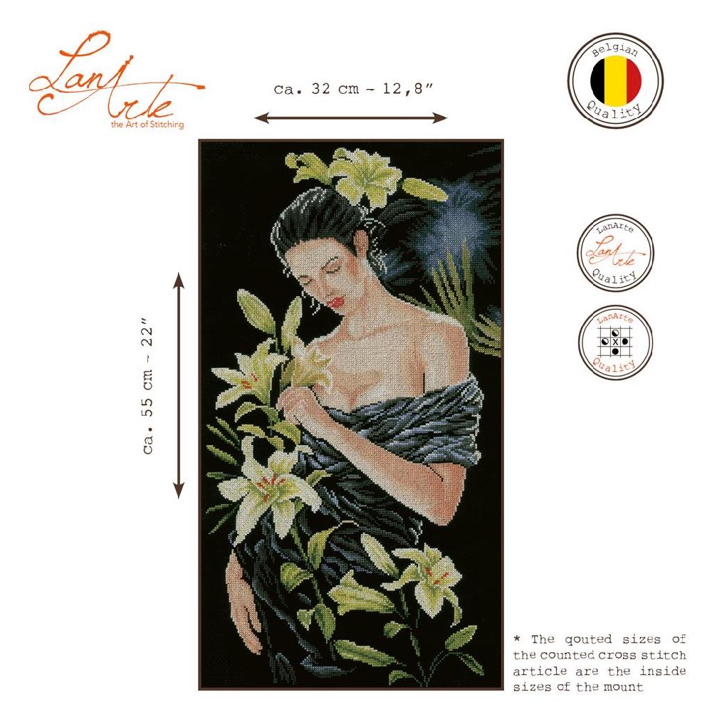 Lanarte Kit Au Point Compté Dame Avec Lys