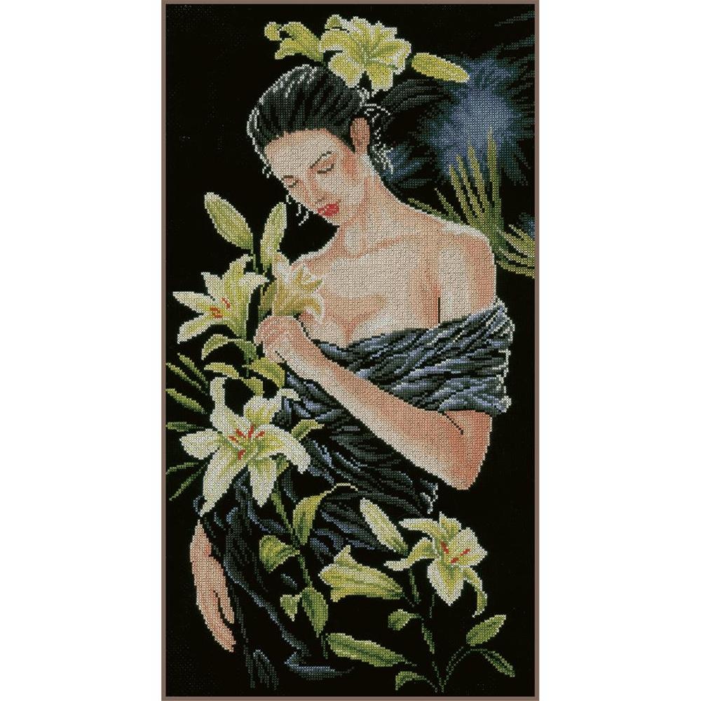 lanarte Kit au point compté Dame avec lys